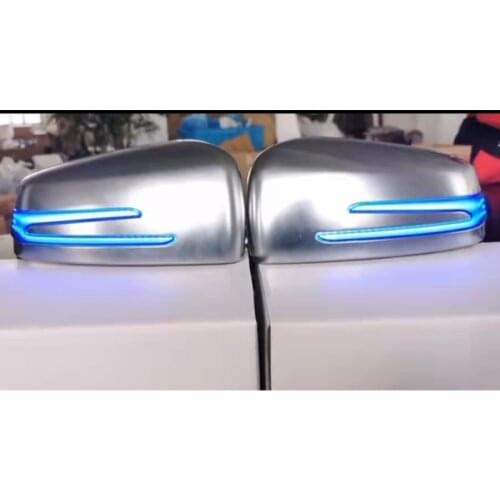 Blue Yellow Dynamic Turn Signal LED Light Side Mirror Indicator For Mercedes Benz W204 CLA A B C E S GLA GLK CLS Class W176 W212