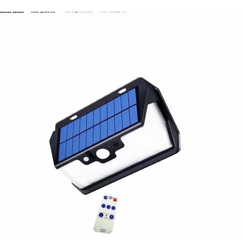 55 leds Solar light remote control radar 3 side lighting usb port lamp Outdoor Garden Yard Emergency Security patio camps