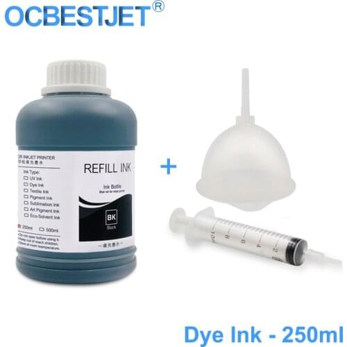 250ML Universal Dye Ink For Epson L100 L110 L120 L210 L300 L355 L555 P600 P800 3800 3880 T3000 T3200 T3270 7800 7880 4800 4880