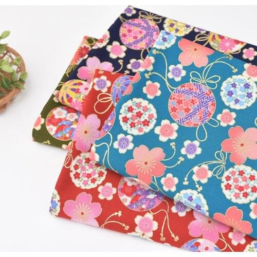 Japan vintage fabric Retro style cherry blossoms cotton fabric for DIY Bag 1 order=50cm*110cm