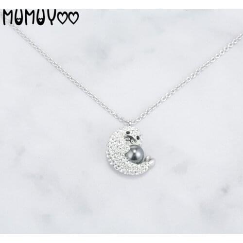High-quality fashion charm cute seal pendant cute and interesting embellishment crystal women necklace female jewelry