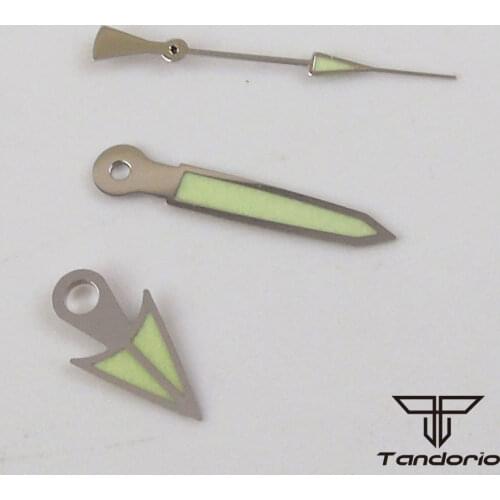 Green Luminous Watch Hands Parts Fit For NH36A NH35A 7S26 4r25 6309 7002 7009 Automatic Movement Stainless Steel C3 Lmune
