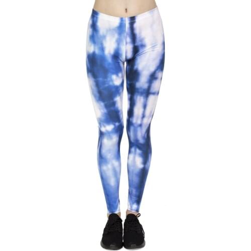 High Quality Women Fashion Leggings High Elasticity Legins Workout Jogging Pants Baroque Amori Shibori Printing Sport leggins