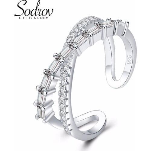 Classic Simple Style Hot Sale 925 100% Solid Sterling Silver Open Finger Rings For Women Birthday Present R029