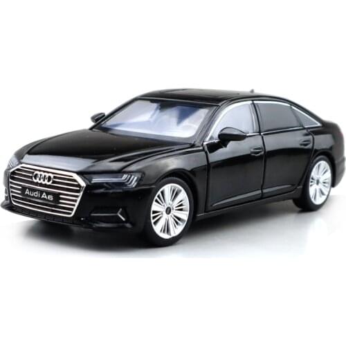 1/32 A6 A6L JKM Diecast Metal Model Car Toys Kids Sound Lighting