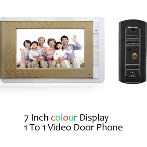 1 set) Door Intercom Talkback System HD Camera Night Version One to One Monitor Video Door Phone Access Control Drawbench face