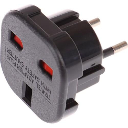 1PC UK to EU Euro Plug AC Power Charger Converter Socket Universal Adapter Plug