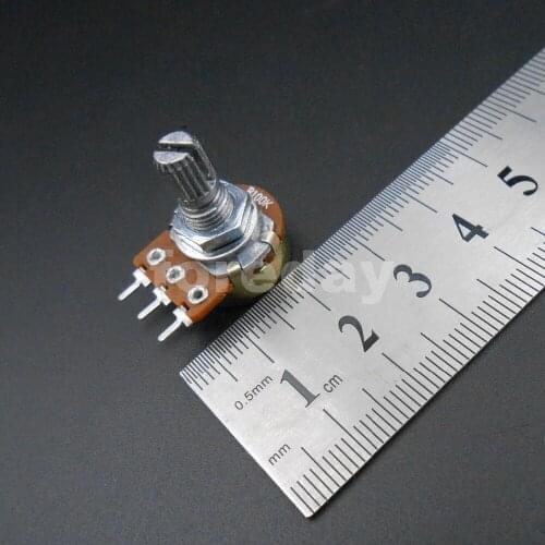 100PCS X NEW HQ WH148 B 1K 2K 5K 10K 20K 50K 100K 250K 500K 1M ohm Linear Taper Rotary Potentiometer Panel pot 3 Pins *FD666-675
