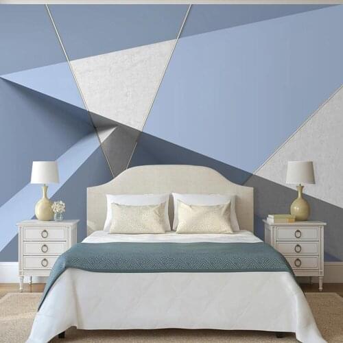 Milofi Custom 3D Wallpaper Mural Nordic Simple 3D Three-dimensional Geometric Background Wall Decoration Mural Wallpaper