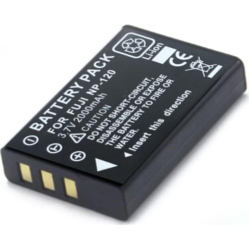 2000mAh NP-120 FNP120 NP 120 Battery for Fuji NP120 Pentax D-LI7 Kyocera-Contax BP1500 RICOH DB-43 FinePix F10 F11 FinePix M603