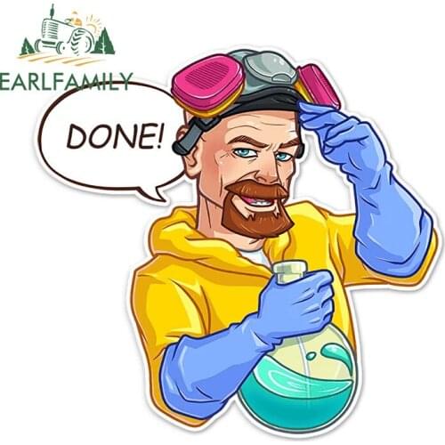 EARLFAMILY 13cm x 11.5cm for Breaking Bad Funny Car Stickers Creativite Car Accessoires Car Body Trunk Decals Scratch-Proof