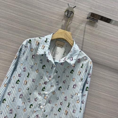 Женские рубашки в полоску Eliasaph China At AliExpress