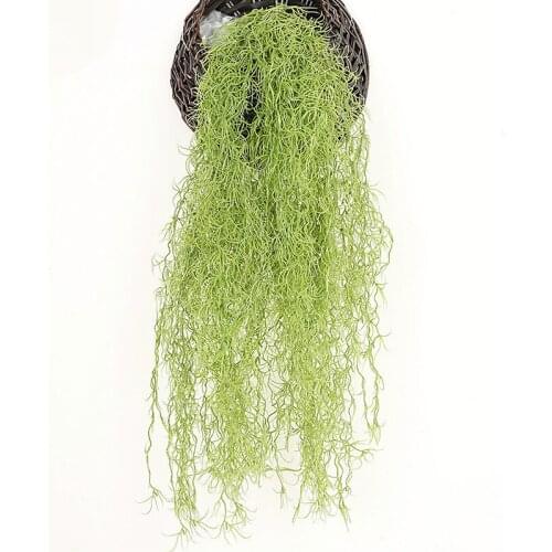 85cm Artificial Air Grass Long Rattan Party Wedding Decoration Long Beard Green color