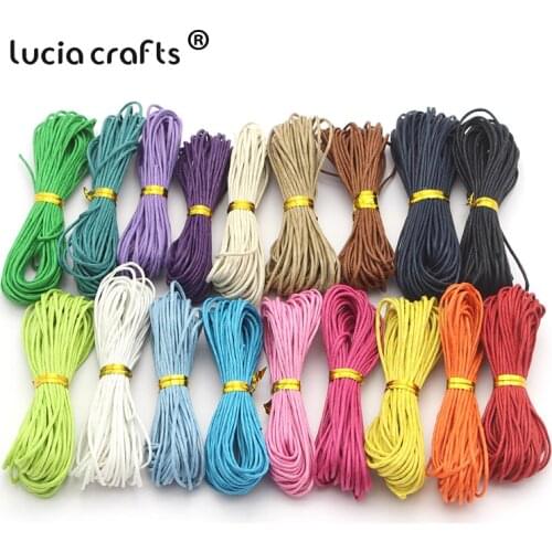 Lucia crafts 4 Size Waxed Thread String Strap DIY Bead Fitting Bracelet cord Decorative Accessories W0706