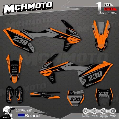 MCHMFG Customized Team Graphics Backgrounds Decals Custom Stickers For17-19EXC 16-18SX-F