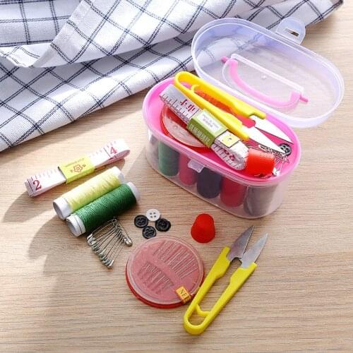 Sewing Thread Box Set Sewing Accessories for Home Travel Easy to Carry Durable E7