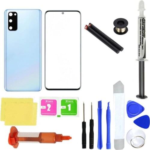 Professional Replacement Front Glass Screen Back Cover Repair Tools Kit for Samsung Galaxy S20 S20 Plus S20 Ultra