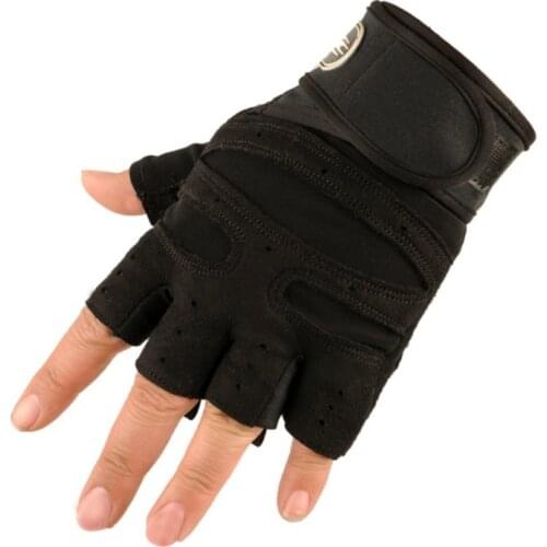 New 1 Pair Outdoor Sports Half finger Anti-slip Breathable gloves Weight Lifting Equipment GYM bodybuilding fitness gloves