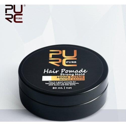 2020 New PURC Series Hair Pomade Strong Hold High Shine Water Based Keep Men Hair Strong Pomade hair styling tools 11.11 for man