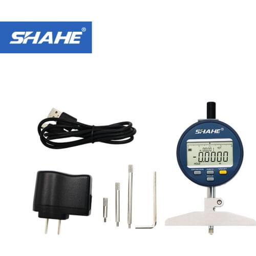 SHAHE New type Rechargeable Battery Depth Gauge Digital Electronic Depth Indicator 0.001 mm
