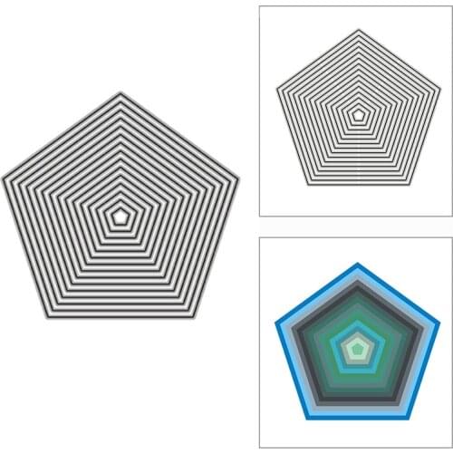 New Nesting Brick Geometry Frame 2020 Metal Cutting Dies for DIY Scrapbooking and Card Making Decor Embossing Craft No Stamps