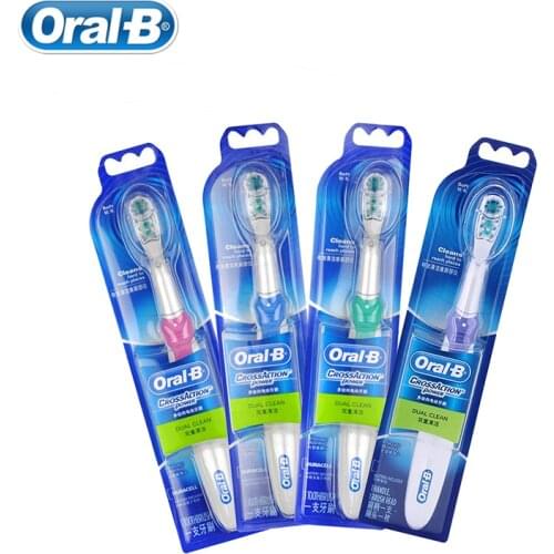 Original Oral B Toothbrush Cross Action Powered Battery Deep Clean Whitening Teeth Soft Bristle Brush 1 Pcs Oralb