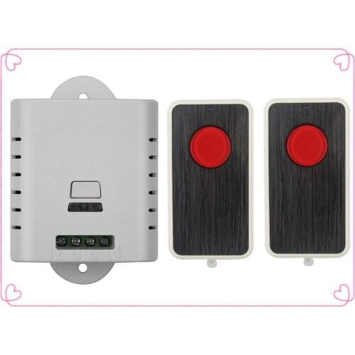 AC85V 110V 120V 220V 250V RF Remote Control Switch System 2X Transmitter + 1 X Receiver 1ch relay smart home z-wave 315/433 MHZ
