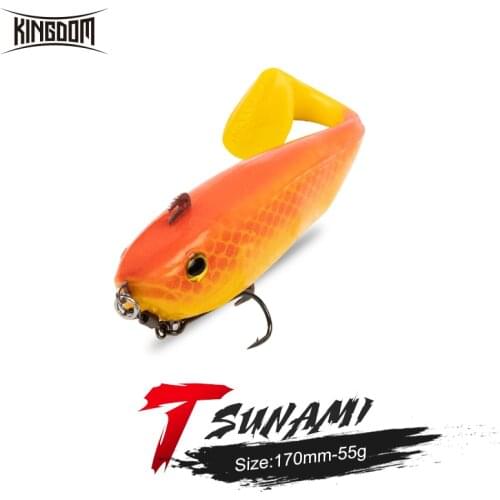 Kingdom Hot Crazy Trout Soft Baits 120mm 38g Fishing Lures Jigging PVC Soft Lure Saltwater Swimbaits High Quality Fishing lures