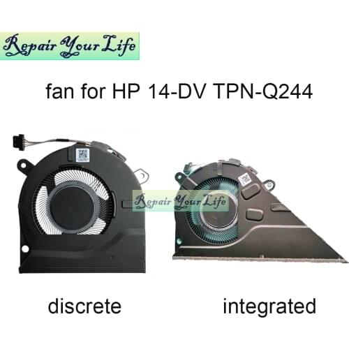 Notebook pc radiator cooling fans for HP Pavilion 14-DV TPN-Q244 EG50040S1-CL40 CL30 M24539 M24540 001 CPU GPU graphics card fan