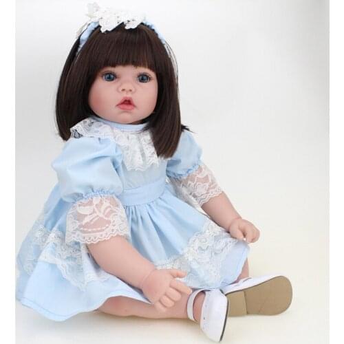 20inch Handmade Real Baby Dolls Soft Body Lifelike Girls Princess Toys Dolls with Clothes for Kids Toys Christmas Gift