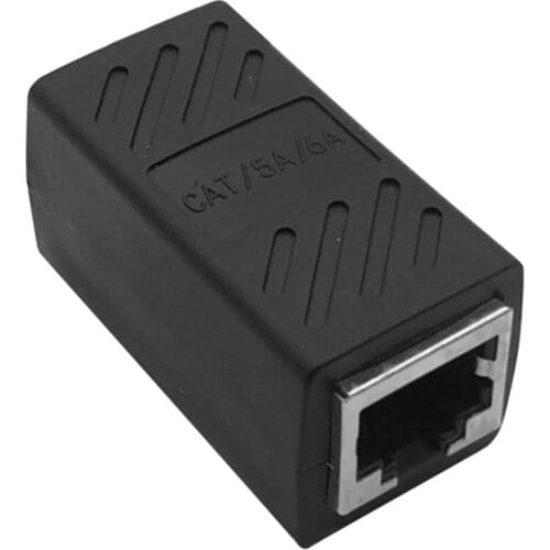 Mini RJ45 Dual Ports Network Connector LAN Ethernet Cable Extender Plug Adapter RJ45 Router Plug Computer Connectors