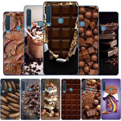 Chocolate Food silicone phone case for Samsung A3 A5 A6 A7 A8 A9 plus A10 A20 A30 A40 A50 A70 A80 soft Back Cover