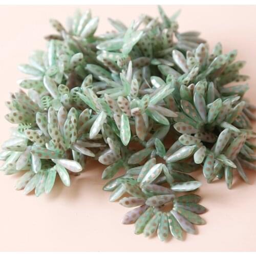 Loose beads vintage leaves Czech beads glass glass DIY jewelry accessories earrings pendant