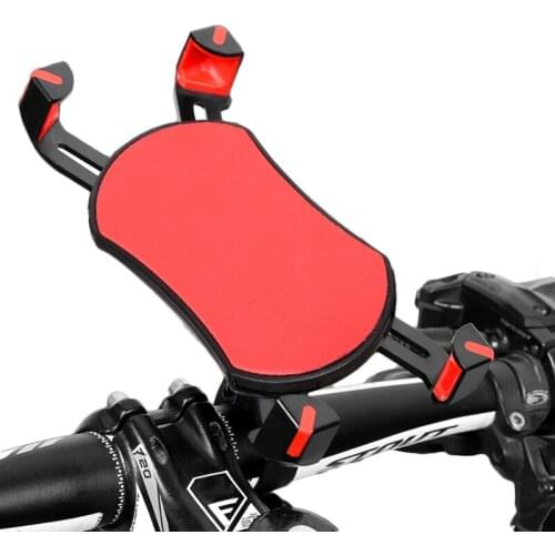Bicycle Universal Cell Phone Holder Motorcycle Handlebar Mount Bracket Handle Phone Support For 3.5-6.5" Cell Phone GPS