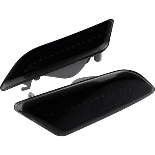 1 Pair Side Marker Fender Light Turn Signal Lamp Cover Housing Black Lens 12V Fit For Mercedes Benz W212 E300 E350 E550 E63 AMG