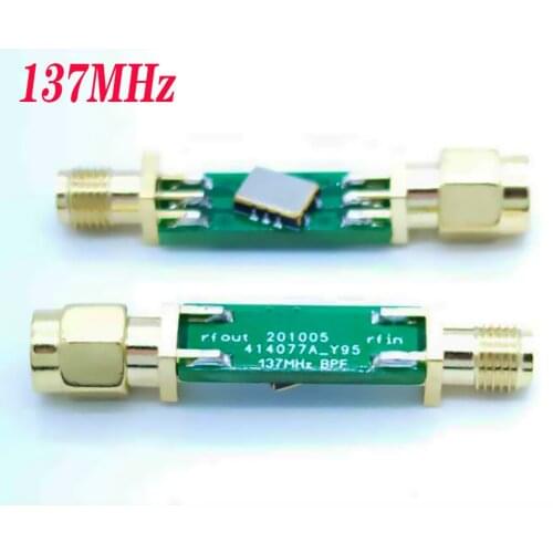 137MHz SAW BPF band pass filter Center frequency: 137.5MHz