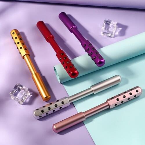 24 Roller Germanium Face Wand V Face Chin Cheek Lift Up Anti-wrinkle Slimming Facial Beauty Massager Face Skin Care Tool