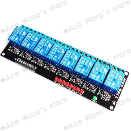Free shipping With LED 8 channel 8-channel relay modules relay control panel PLC relay 5V module hot sale in stock