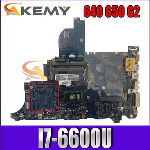 840718-001 840718-501 For HP Probook 640 650 G2 I7-6600U Notebook Mainboard 6050A2723701-MB-A02 SR2F1 DDR4 Laptop motherboard