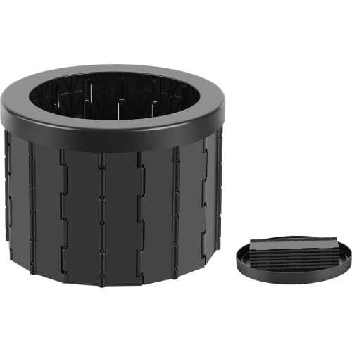 Caravan toilet foldable portable outdoor self-driving car with deodorant mobile emergency toilet or trash can