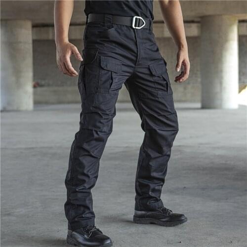 Mens Army Military Tactical Cargo Pants Casual Stretch SWAT Combat Rip-Stop Camouflage Trousers Stretch Waterproof Work Pants