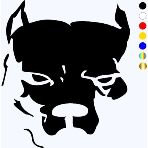 CK2507#15*17cm Pitbull v1 funny car sticker vinyl decal silver/black car auto stickers for car bumper window car decorations