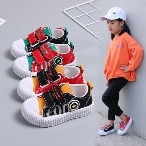 Childrens Canvas Shoes 2021 Autumn New Boys And Girls Biscuit Shoes Baby Casual Board Shoes Childrens Shoes Single Shoes