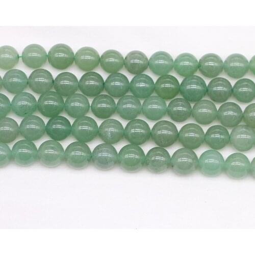 4 6 8 10 12 mm Natural Green Aventurine Stone Bead Round Loose Spacer Beads For Jewelry Making Findings DIY Bracelet Wholesale