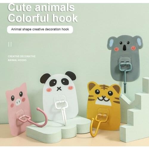 Free Punching Door Without Trace Nail Small Hook Clothes Hook Mounted Wall Hook Wall Hooks Wall Organizer Home Decor Key Holder