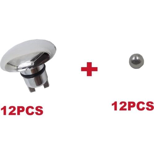 Massage bathtub spa Air bubble jet,12PCS Chrome surface,12PCS Steel ball,Does not include white base