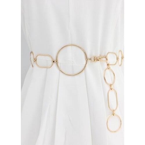 Fashion Waistbands All-match Belt For Party Hip High Waist Gold Silver Belts For Women Jewelry Dress Waist Metal Chain Belts