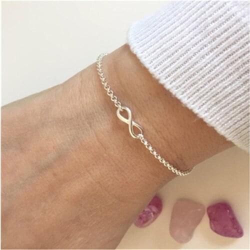 10pcs_Fashion Unique One Direction Infinity Bracelets Men Cute Simple Infinite Bracelet Number Figure 8 Eight Bracelet