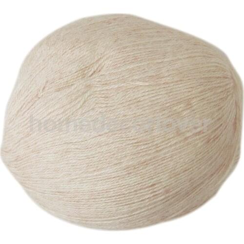 Soft 95% Cashmere Knitting Wool Yarn - Beige & Pink Blend 400m 52g