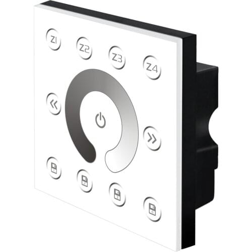 P5X+R4-2.4G 4 Zones Wall Mount 220V 230V Dmx512 2.4G Led Dimmer Pack 4 Channels Touch Panel Dmx 512 Light Controller